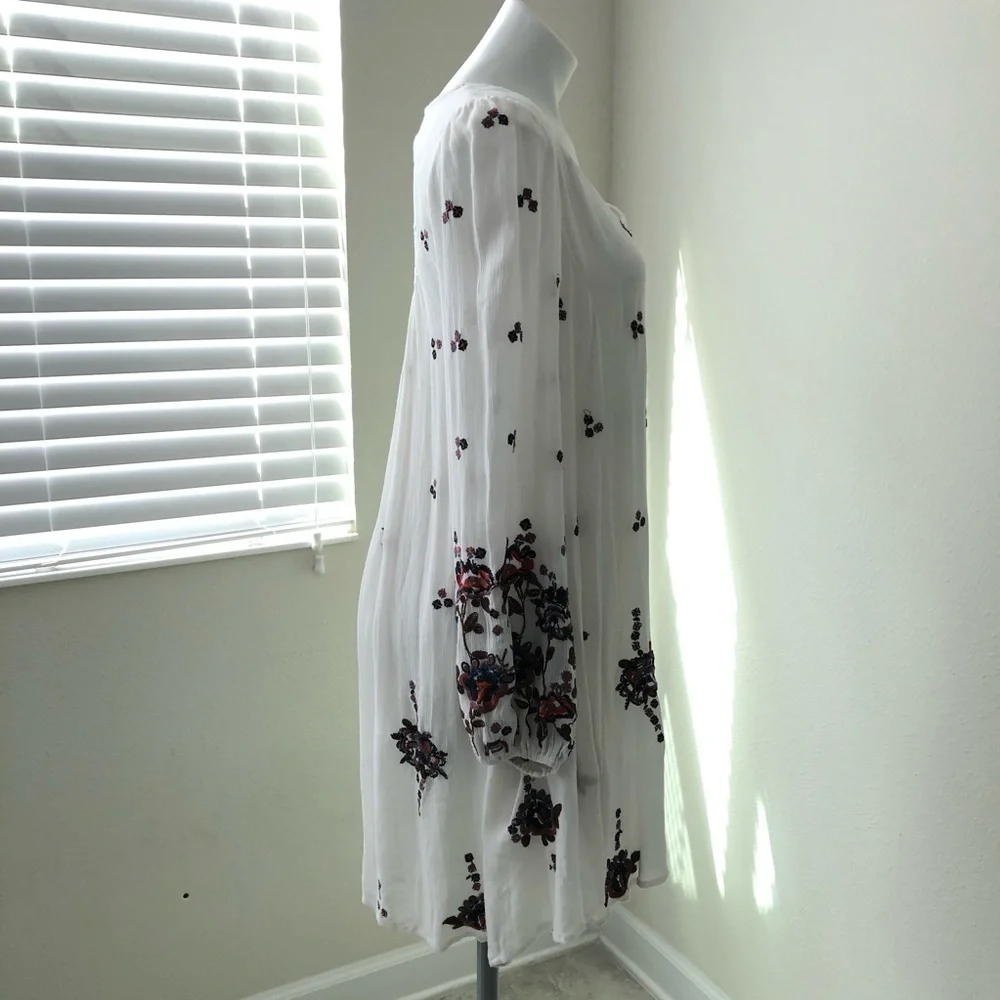 Free People Oxford Embroidered Mini Dress Size XS